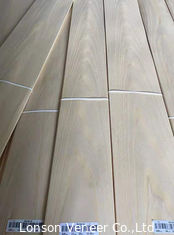 MDF Wit Ash Wood Veneer Flat Cut 120cm Lengte is op Bevloering van toepassing