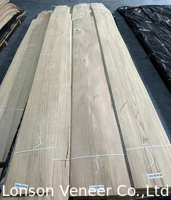 0,50 mm dik Europese witte eiken fineer Knotty eiken goederen op voorraad 60.000/m2