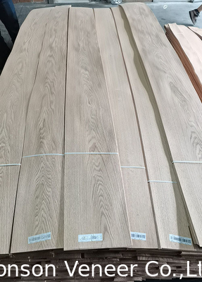 Crown Cut American Red Oak Veneer Panel AA Grade Dikte 0,5 mm