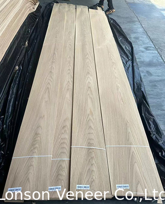 American White Oak Wood Veneer, 0,50 mm Crown Cut, paneel AA-klasse