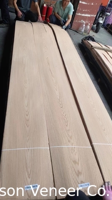 Rood eiken houten fineer, panel AAA dikte 0,5 mm, goederen op voorraad