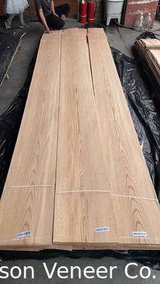 Rood eiken houten fineer, panel AAA dikte 0,5 mm, goederen op voorraad