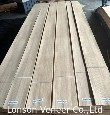 American White Oak Wood Veneer, 0,50 mm dik, 100.000 m2 aan voorraad