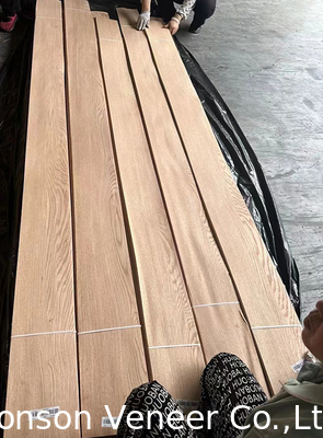 Half Crown Cut American Red Oak Veneer Panel AA-klasse deurmeubilair