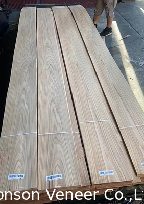 0.50mm White Oak Wood Veneer American Crown Cut Panel AAA-Grad