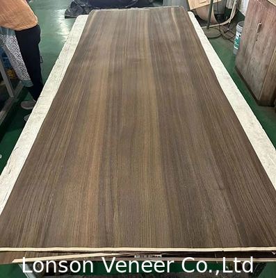0.5 mm Vierden gesneden Rookt Europese eiken hout veneer 250 cm lengte Voor meubels