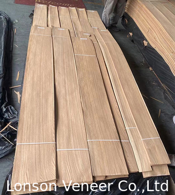 0.45 mm Witte eiken houten fineer voor deuren AA lengte 120-220 cm