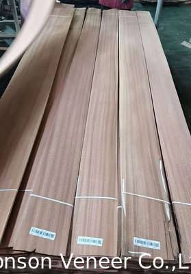 1 mm sapele Hout veneer Sapelli plat gesneden paneel AA-kwaliteit Meubel deur