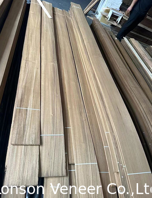 0.40MM Quarter Cut Burma Teak Hout Finer Voor Fancy Boards meubels