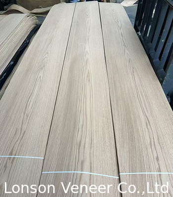 Kroon gesneden Rood eiken fineerpaneel 0,5 mm Hout fineer AA-klasse Vlekbaar