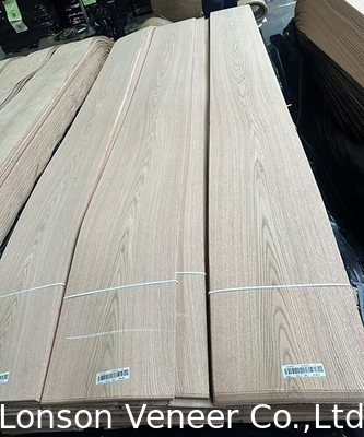 Kroon gesneden Rood eiken fineerpaneel 0,5 mm Hout fineer AA-klasse Vlekbaar