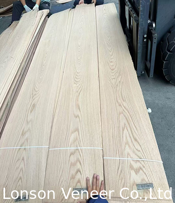 Kroon gesneden Rood eiken fineerpaneel 0,5 mm Hout fineer AA-klasse Vlekbaar