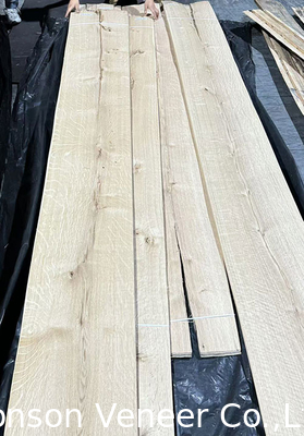 1.0mm Knotty kroon gesneden Wit eiken hout fineer voor rustieke stijl meubels